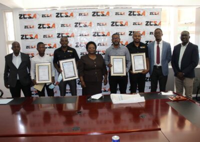 Management recognises high performing staff during the 2021 Labour Day Awards