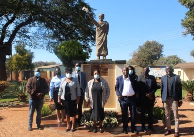 ZCSA Management pay their last respects to Zambia's Founding Father, Dr. Kenneth Kaunda